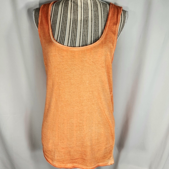 Southern Breeze Orange Racerback Scoop Neck Tank Top Size Large - Picture 1 of 7